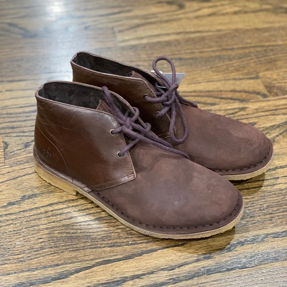 New Men’s Ugg Leighton Shoes Dark Brown Size 8.5 - Picture 2 of 15